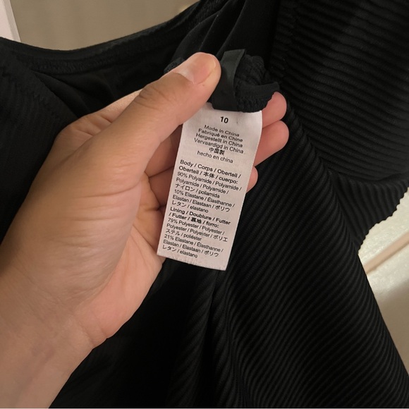 Women's J. Crew Monokini One Piece Low back Swim Black Size 10 - Picture 8 of 11